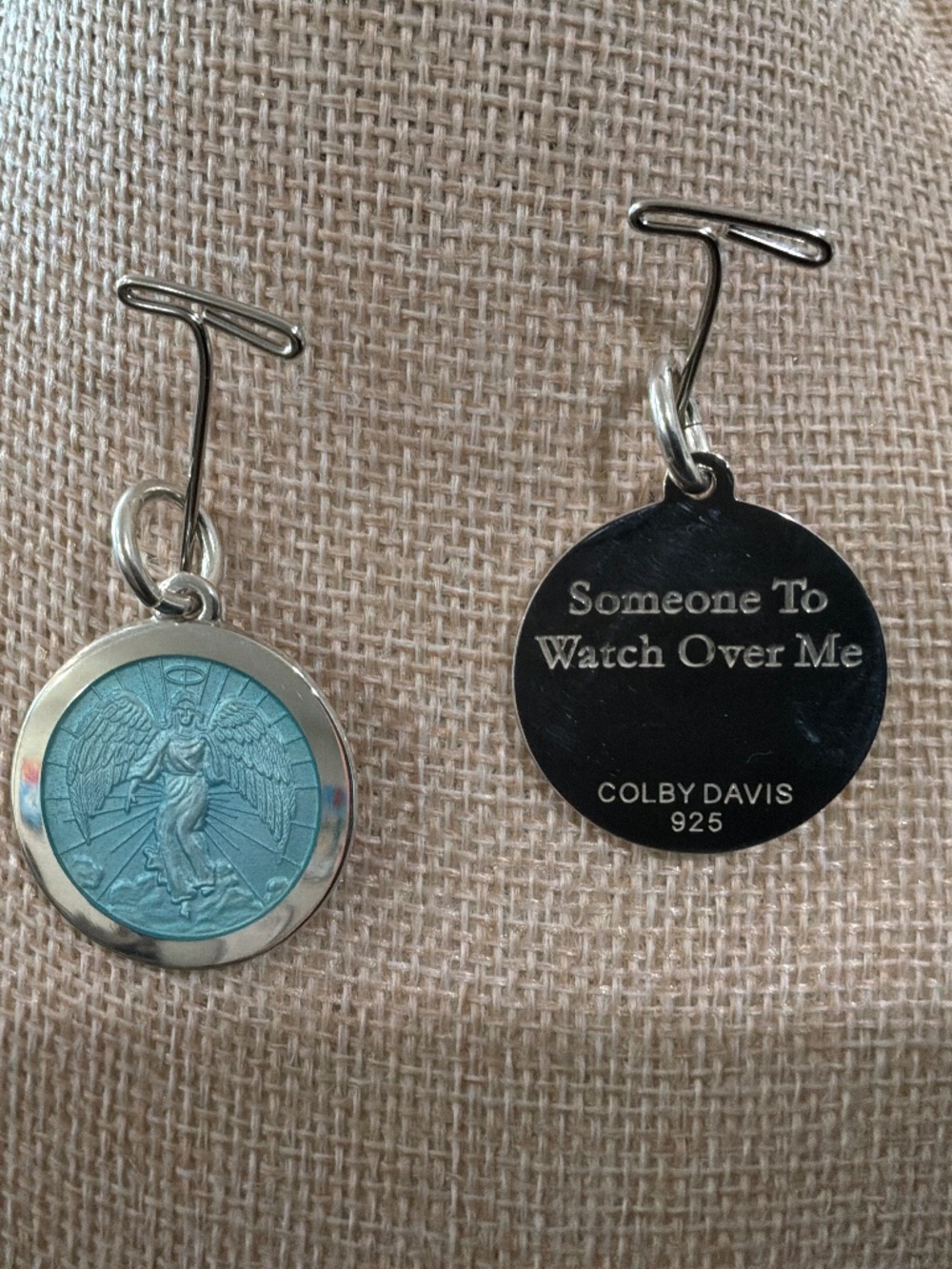 ANGEL SOMEONE TO WATCH OVER ME PENDANT STERLING SILVER PENDANT ONLY 925